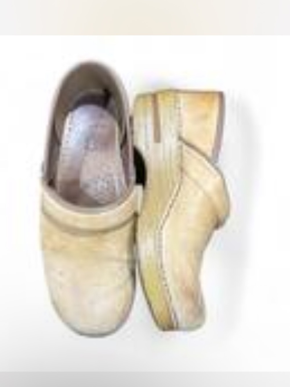 Dansko Professional Tan/Honey Leather Classic Slip-on Clogs Size 39 EU